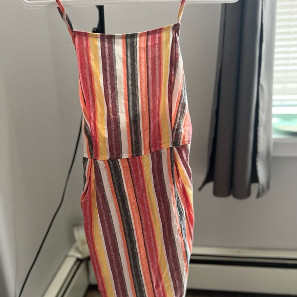Tie back stripped summer dress - Picture 4 of 4